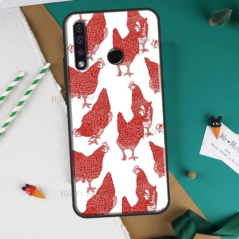 Cartoon Chicken Rooster For Huawei Honor 10i 7C 7A 6C 4C Pro 8A 9A 6X 7X 8X 9X 7S 8S 9S 8 9 20 10X 10 Lite Case