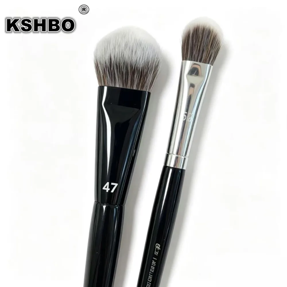 2Pcs/Set Professional Foundation Brushes 47/52 Women's Liquid Makeup Applicator Broom Head Shadow Repairing Face Base Tools