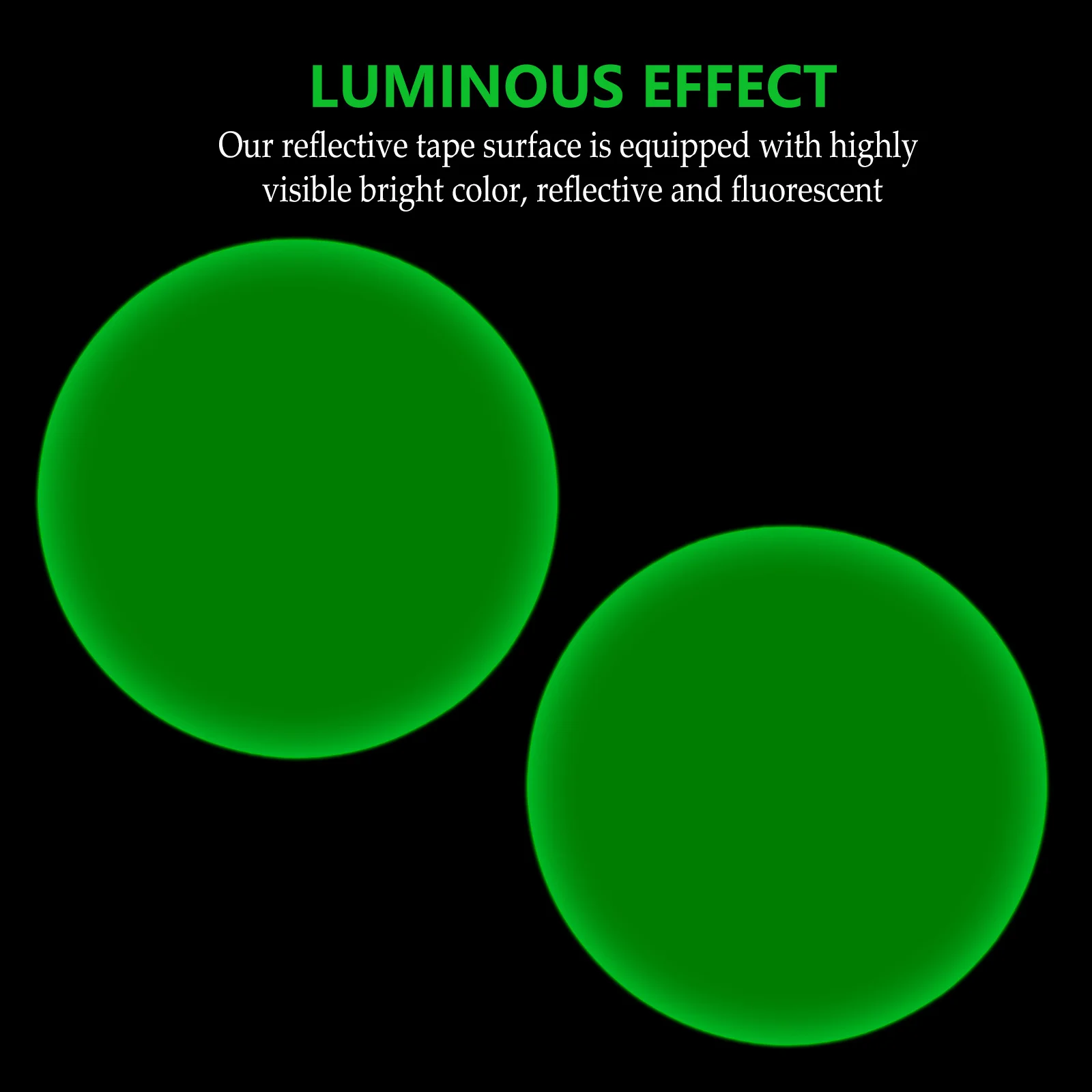 Anti-Skid Strips 20 Sheets Round Reflective Tape Fluorescent Safety Stair Treads Non-Slip Waterproof Weather Resistant