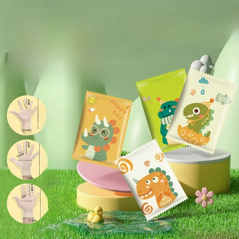 

Одноразовые детские перчатки Thiened, пищевые, в индивидуальной упаковке, из полиэтилена, прочные, для еды, посуда...