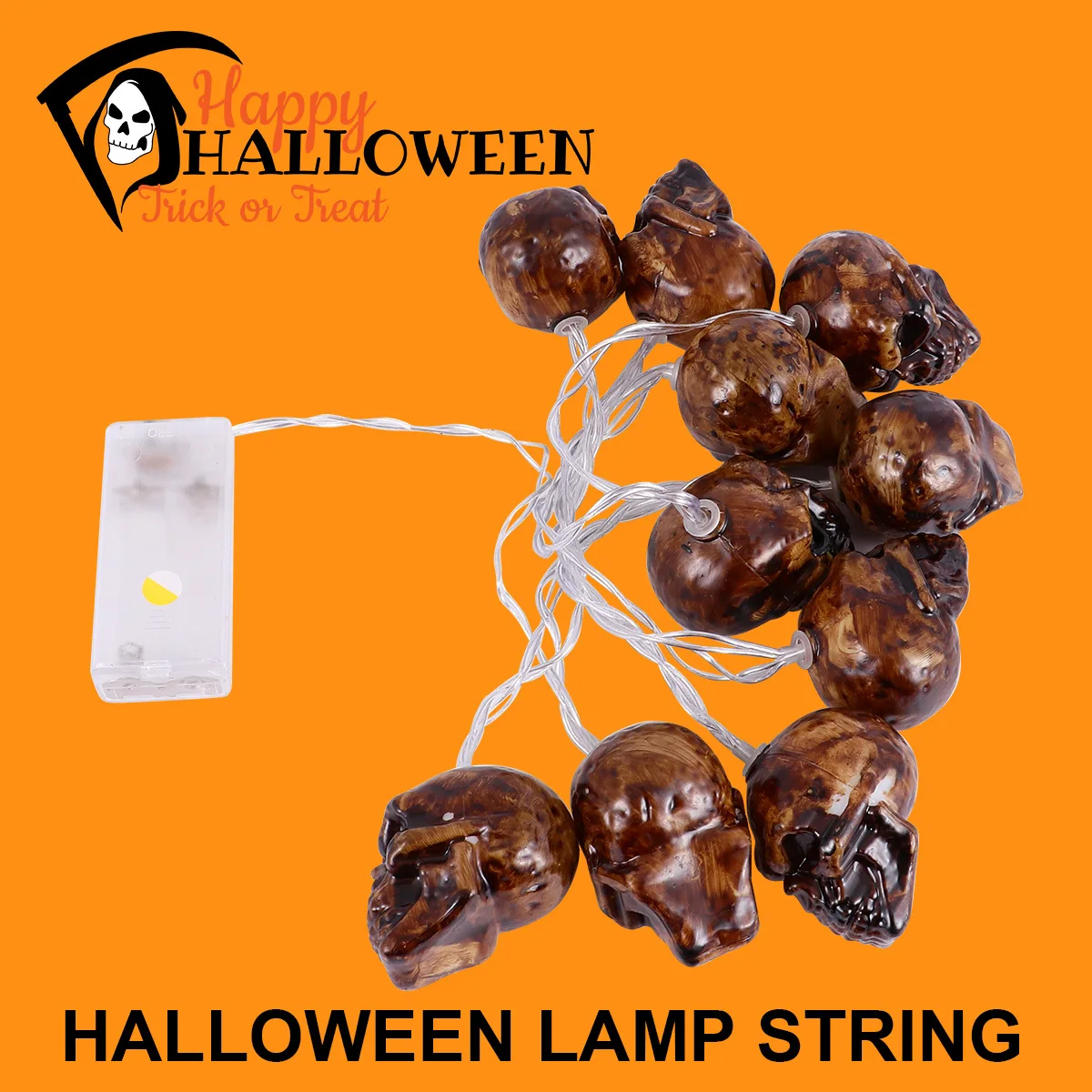 

Skull Light Halloween Decor Outdoor Garden Party Lamp For Wall Window Door Ceiling, Skull Lamp, Garden String Light,