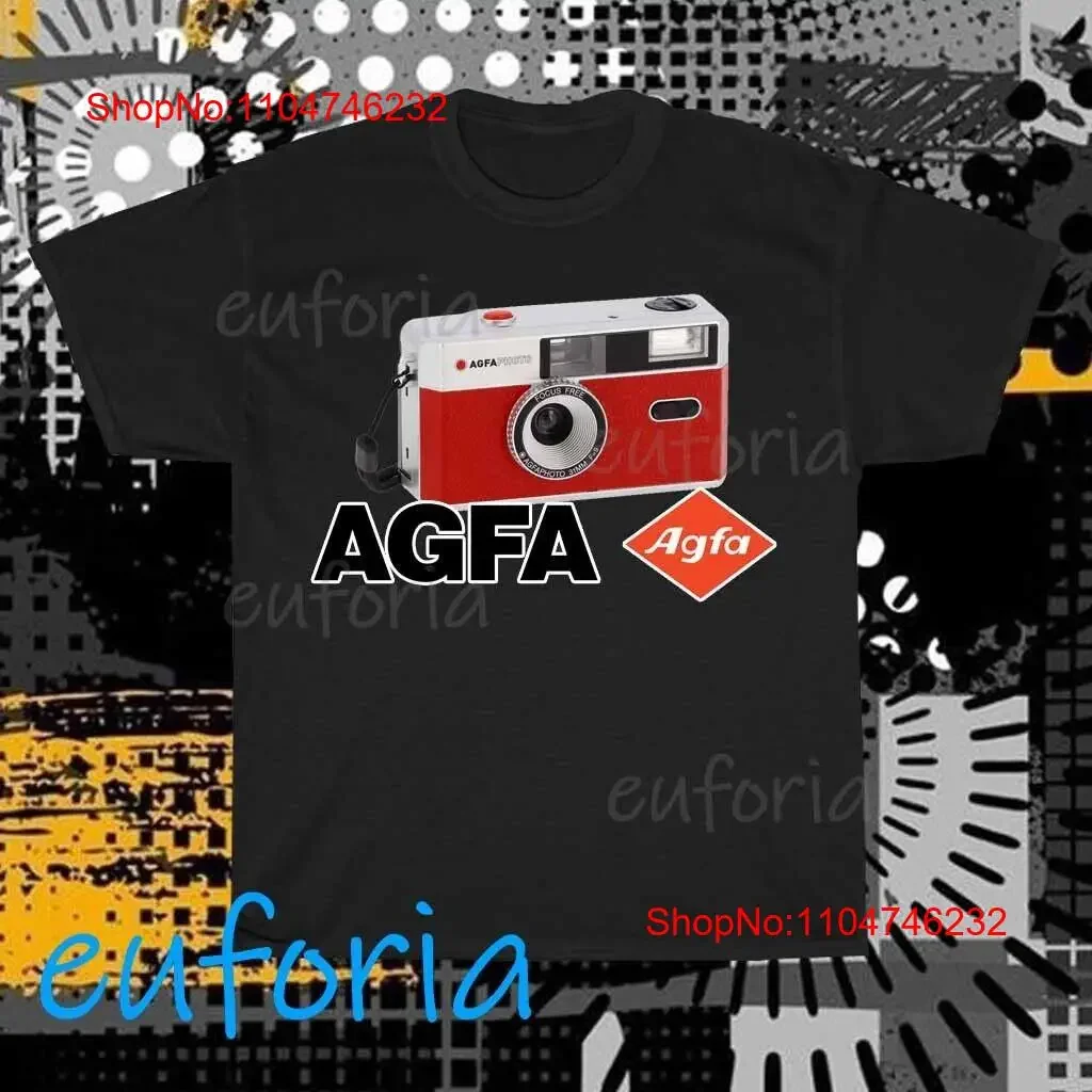 Agfa Cámara Película Logo Camiseta Divertida Tamaño S a 5XL Ropa de diseñador lavada vintage Unisex Transpirable Cómoda moda gráfica