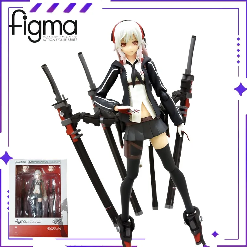 Nieuwe voorraad Figma originele authentieke Figma-serie zware militaire uitrusting vrouwelijke middelbare schoolstudent beweegbaar model speelgoedcollectie