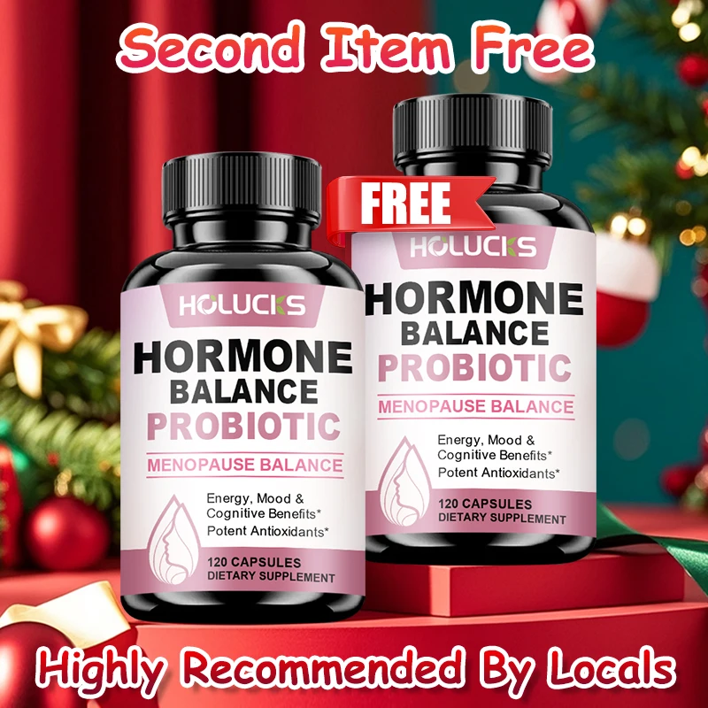 

HOLUCKS Добавка для баланса при менопаузе, с витаминами и минералами, для поддержки гормонального регулирования, улучшения сна и снятия отеков у женщин