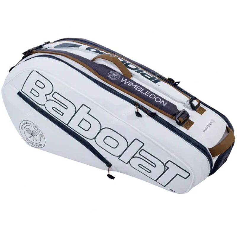 Babolat Wimbledon White Tennis Bag for Women Men with Shoe Compartment Tennis