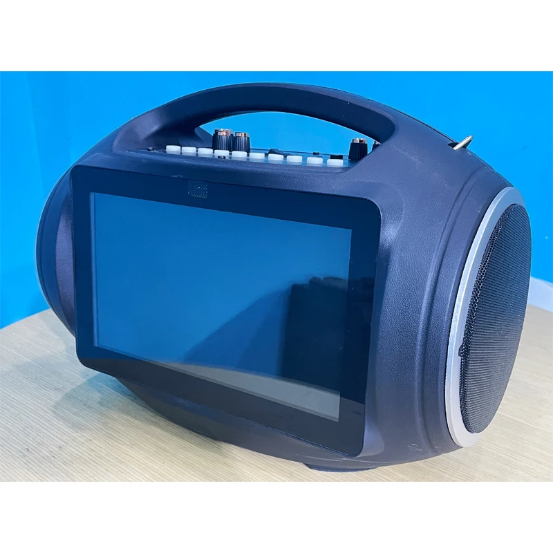 Smart wifi video outdoor portable speaker portable audio player rechargeable battery blue tooth 40 watt outdoor speaker