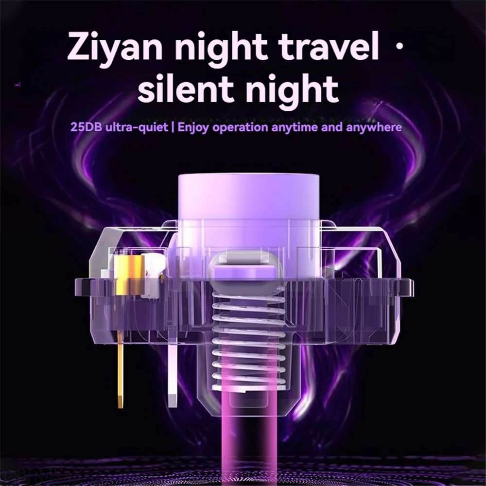 Kailh Purple Iris Linear Fast Actuation Silent Switches Raptor Series Compatible with HITBOX Low Profile Keyboards