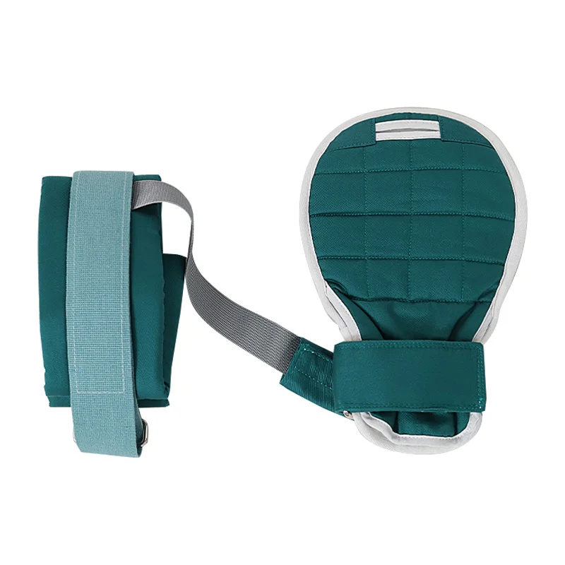 

Удерживающие перчатки против экстрабации. Двойное удерживание рук и ног. Дышащие, против загрязнения запястья и ноги. Фиксированный, толстый хлопок.