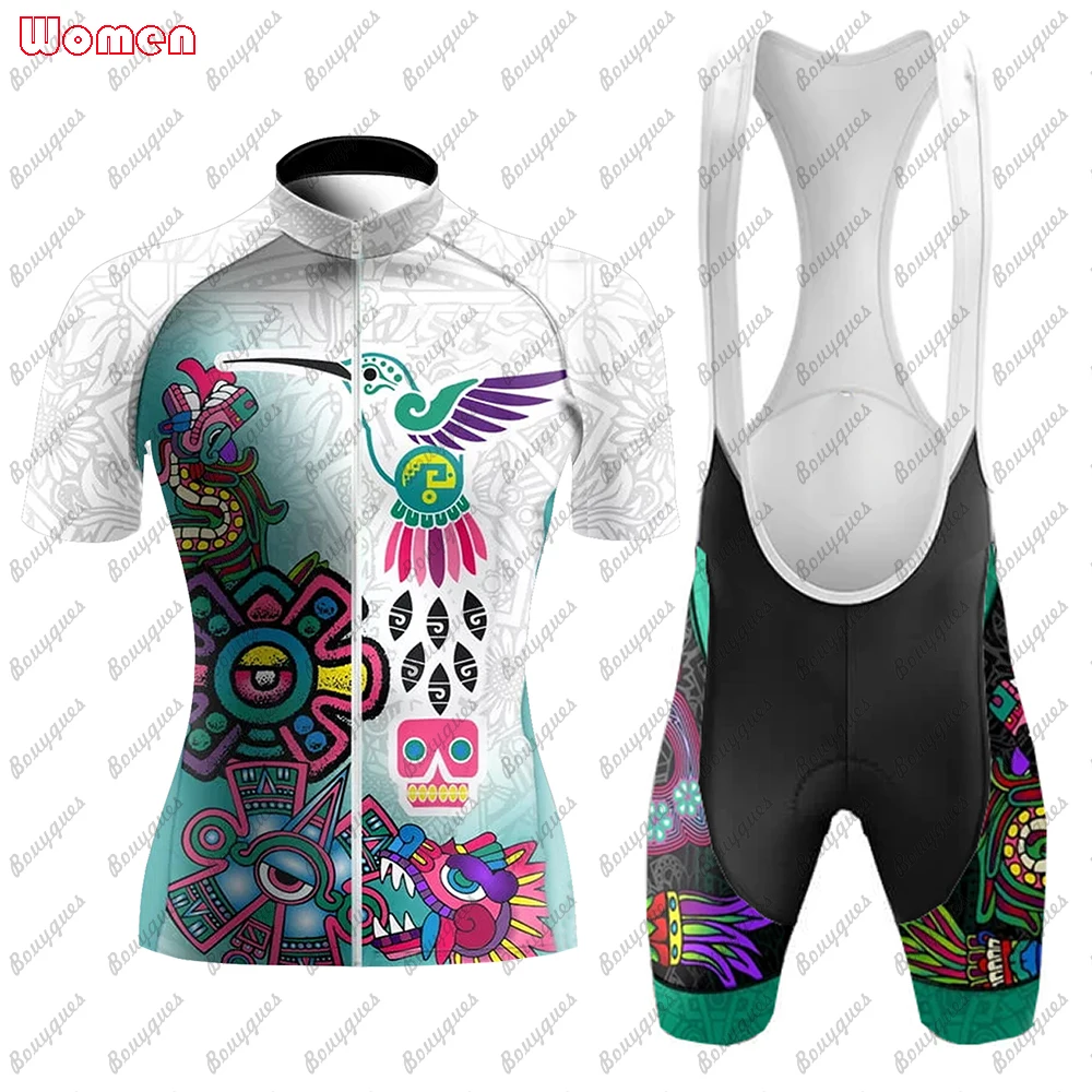 2023 NEW Mexico Style Women Cycling Jerseys set MTB abbigliamento da ciclismo traspirante PRO Mountian abbigliamento da bicicletta abbigliamento da