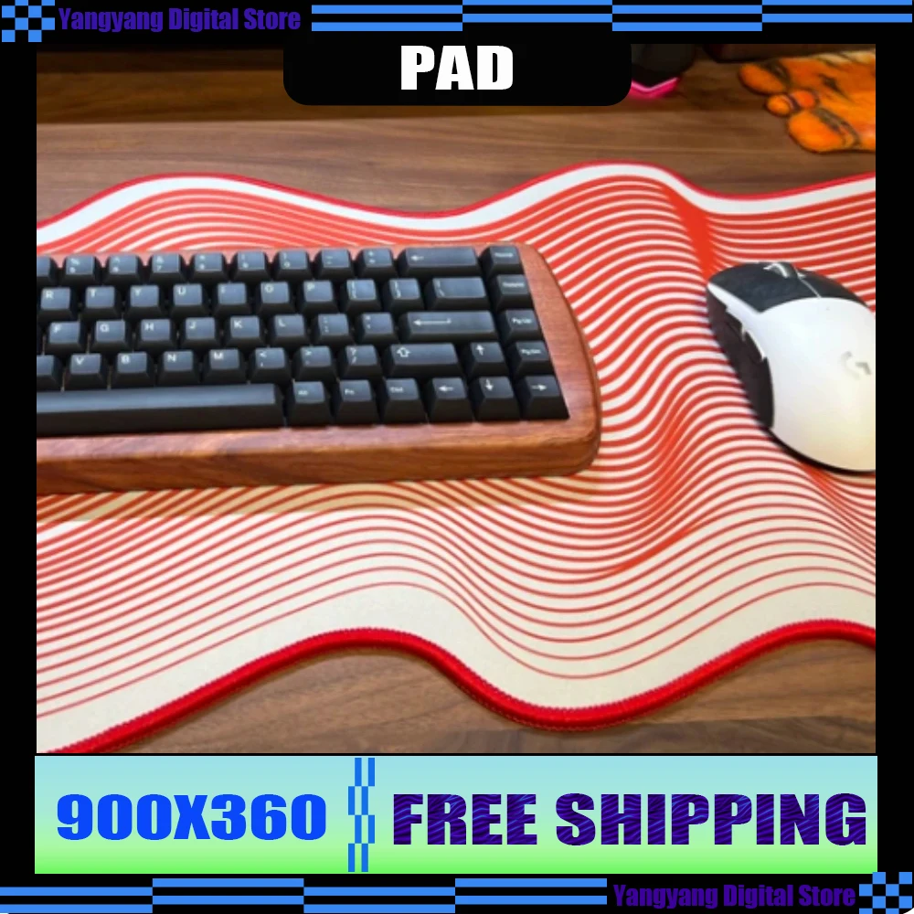 

Черный уличный коврик для стола с изображением инопланетянина 900x360, нерегулярный коврик для клавиатуры, противоскользящий гладкий настольный игровой коврик для мыши, аниме, офисные аксессуары