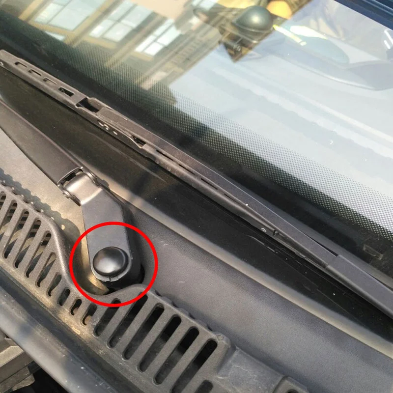 Braço do limpador de pára-brisa dianteiro do carro, parafuso de tampa para VW Passat, B5, B6, B7, Golf MK4, MK5, MK6, MK7, Polo, Jetta, Tiguan, interior do carro, 2 pcs