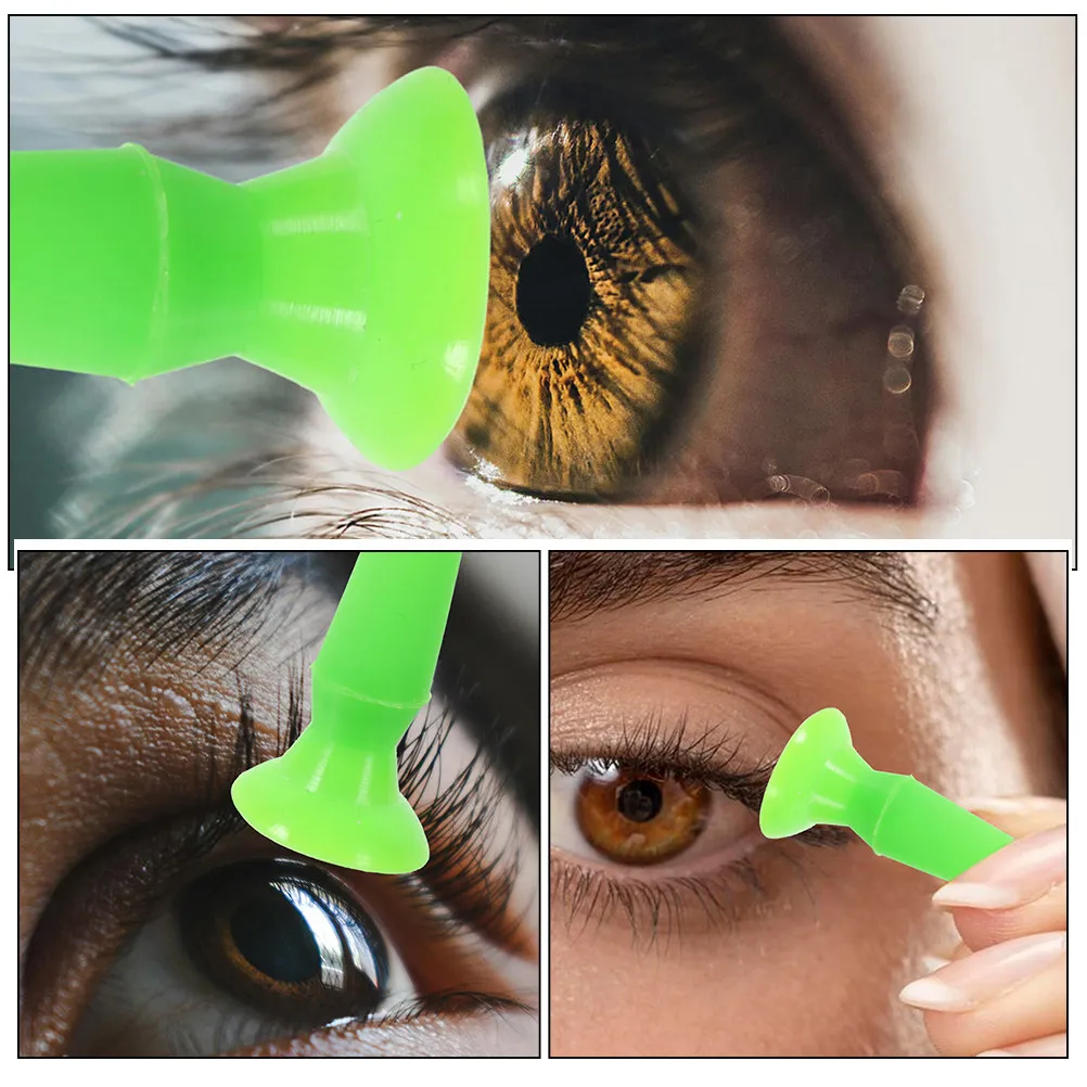 1Set Soft Flexible Silicone Eyeball Cover Suction Cup for Extended Wear Eye Protection Safe Eyeball Insert Cover Eye Care