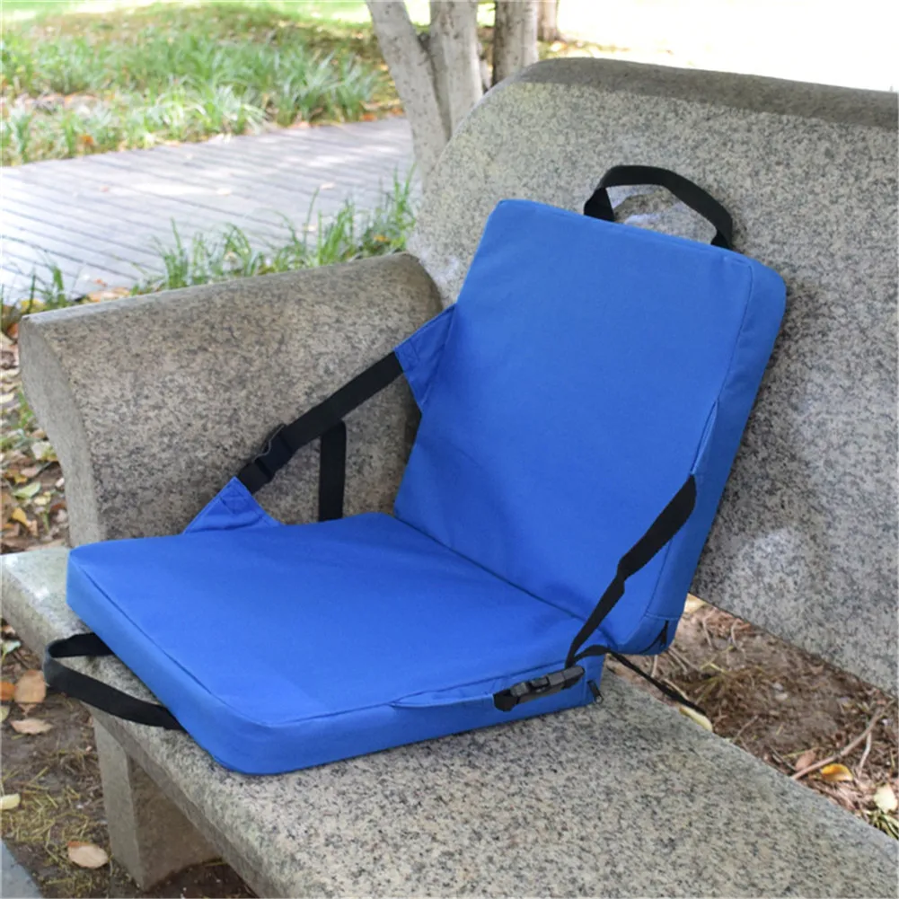 Oxford Stadium Seat Cushion Canoe Waterproof Chair With Back Support For Hiking Camping Boating Folding Cushion Sofa Fishing