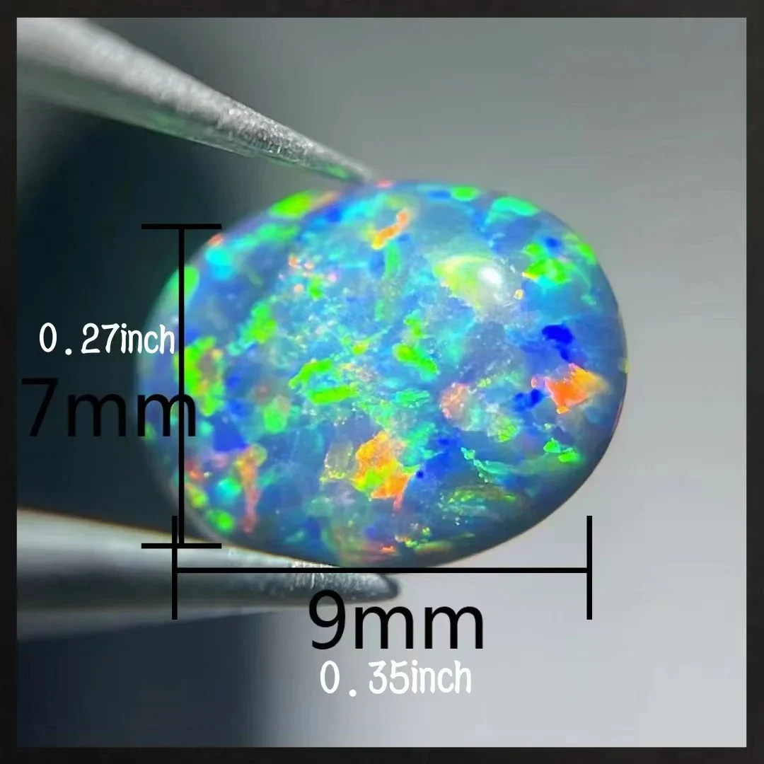 7*9 مللي متر العقيق الطبيعي الريكي شفاء شبه دائرة طقم مجوهرات-أوبال حلقة أقراط قلادة-الطاقة الروحية الأحجار الكريمة اكسسوارات #2