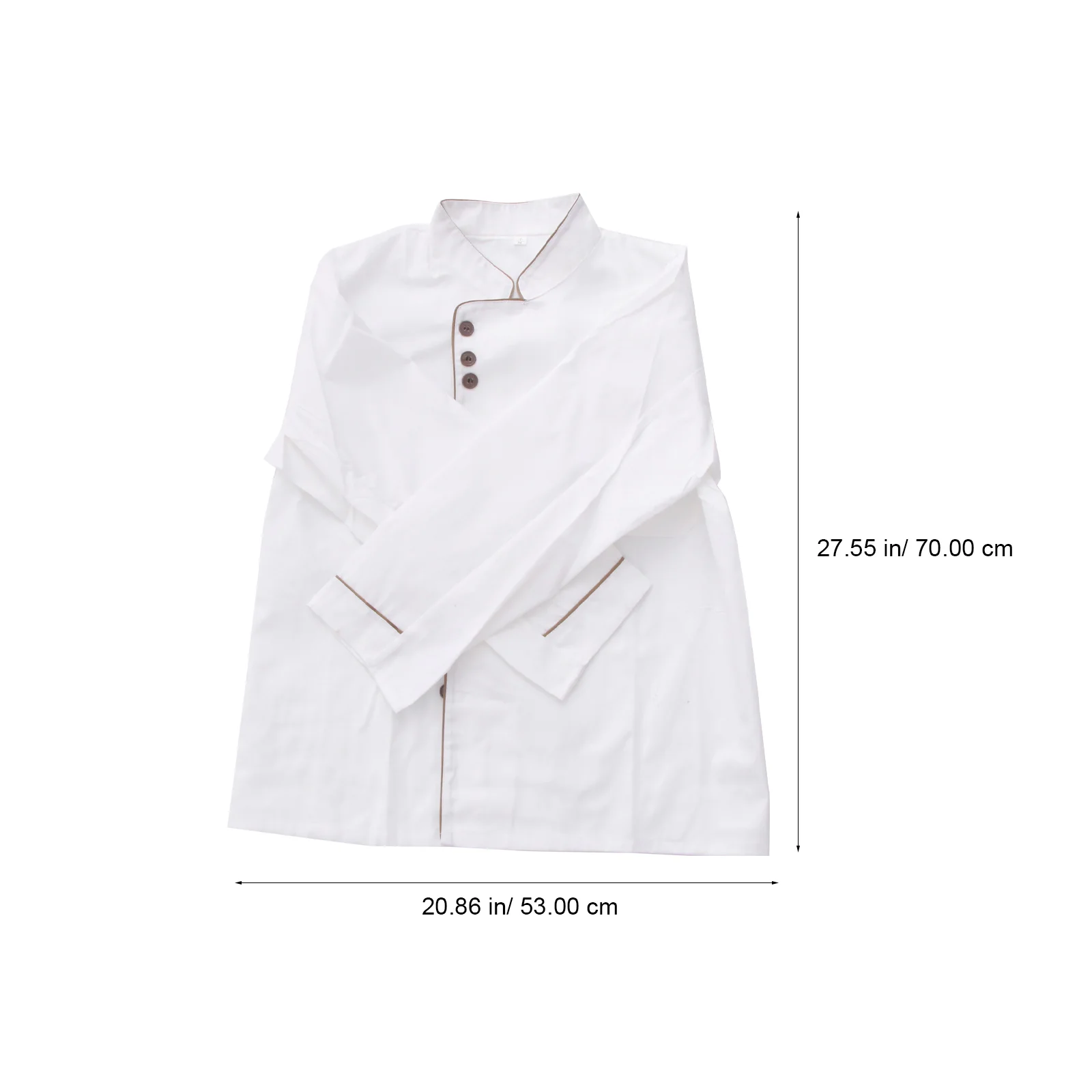 Unisex manga curta Chef Coat, Tops, camisa de catering para hotel e restaurante, preto e branco