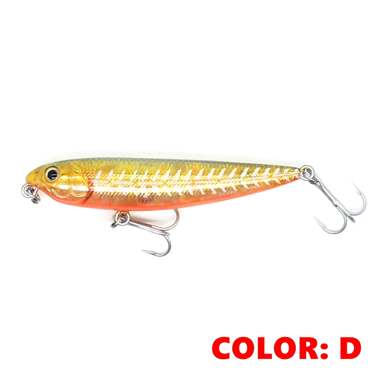 AOCLU Topwater Wobbler 60 mm 105 mm Bleistift Walk The Dog Harter Köder Popper Stick Angelköder Bass Fresh Salt Water 10 # VMC-Haken – Detail 9