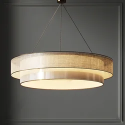 Wabi Sabi fabric pendant light rustic dome pendant light minimalist light For bedroom hanging light fixtures dining table lights