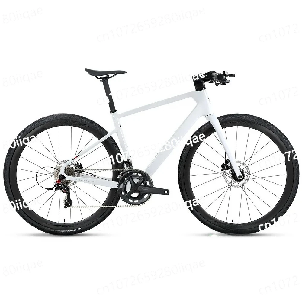 

Carbon Fiber Road Bike 11 Speed Off-Road Gravel Road Bike, Flat Handle Inner Route Bike