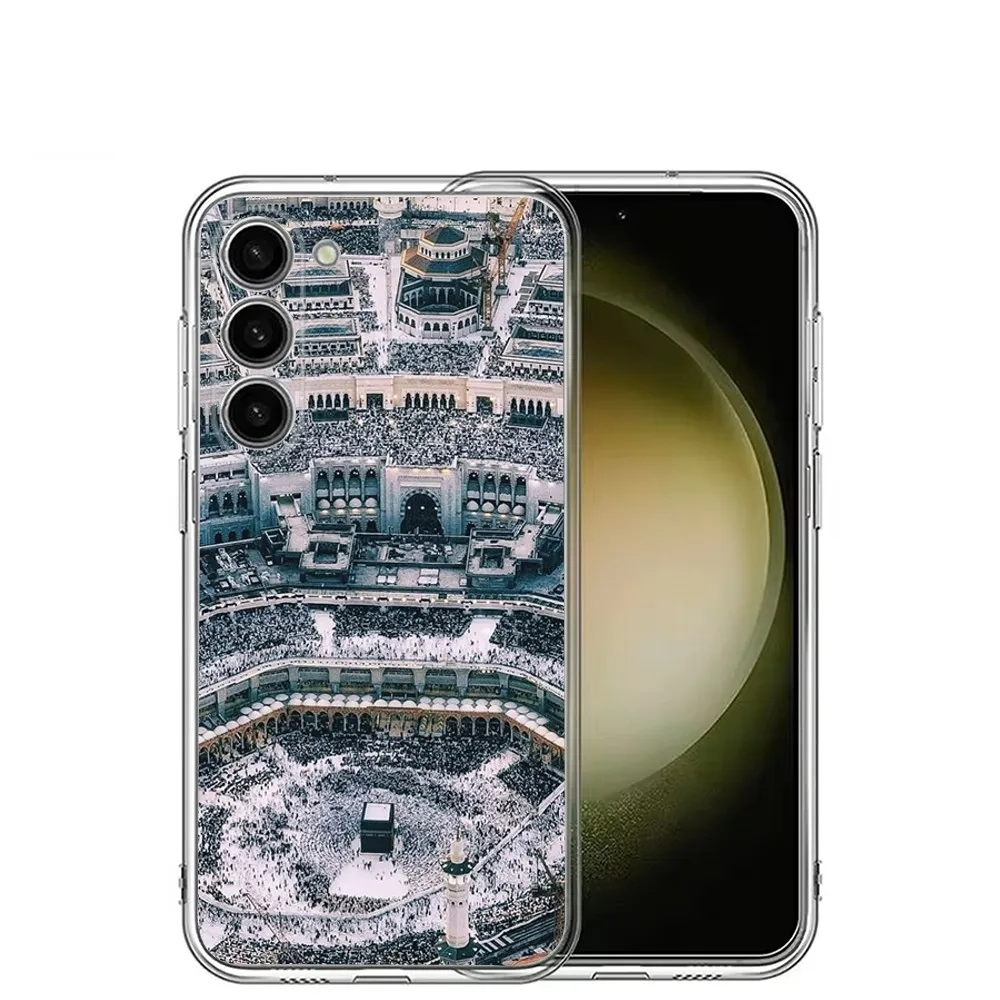 Pilgrims in Mecca Cover Phone Case For Samsung Galaxy A71,70,52,40,51,31,A50,21S,30S,Note20,Transparent ,Cover