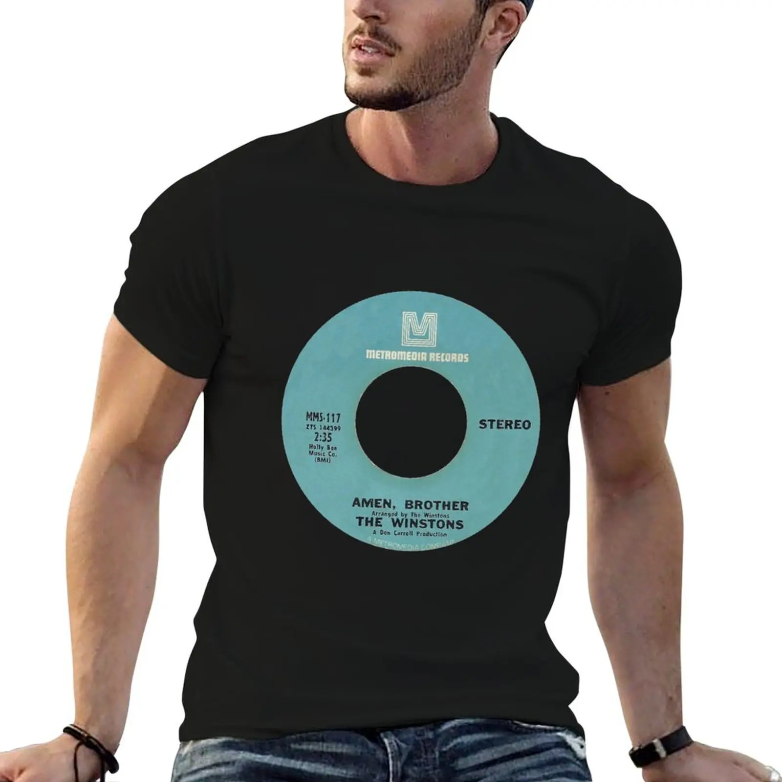

The Winstons Amen Brother label T-Shirt cotton tshirt 100% t shirt man casual T-Shirt