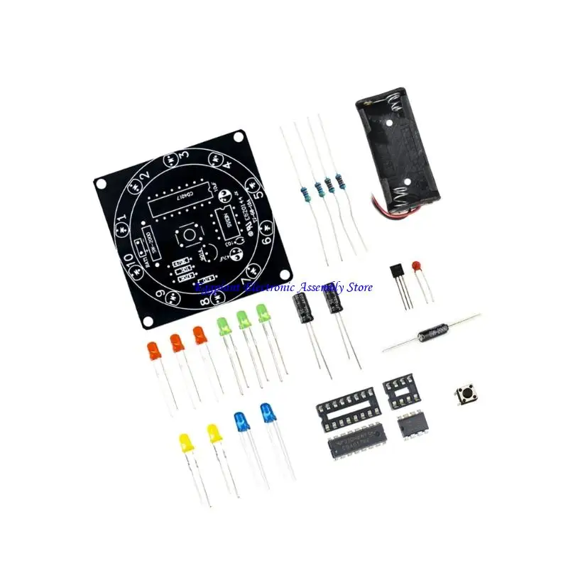 E28D Educational DIY Electronics Set For Wheel Wheel Assembly And Circuit Plan Practice