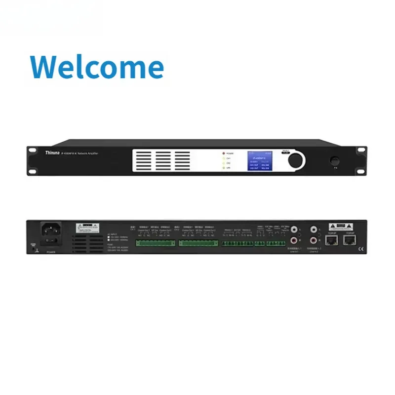 

2026 Thinuna IP-4300AP III AI Dual Primary Backup Professional Intelligent Network Power Amplifier SIP/ Compatible Speaker