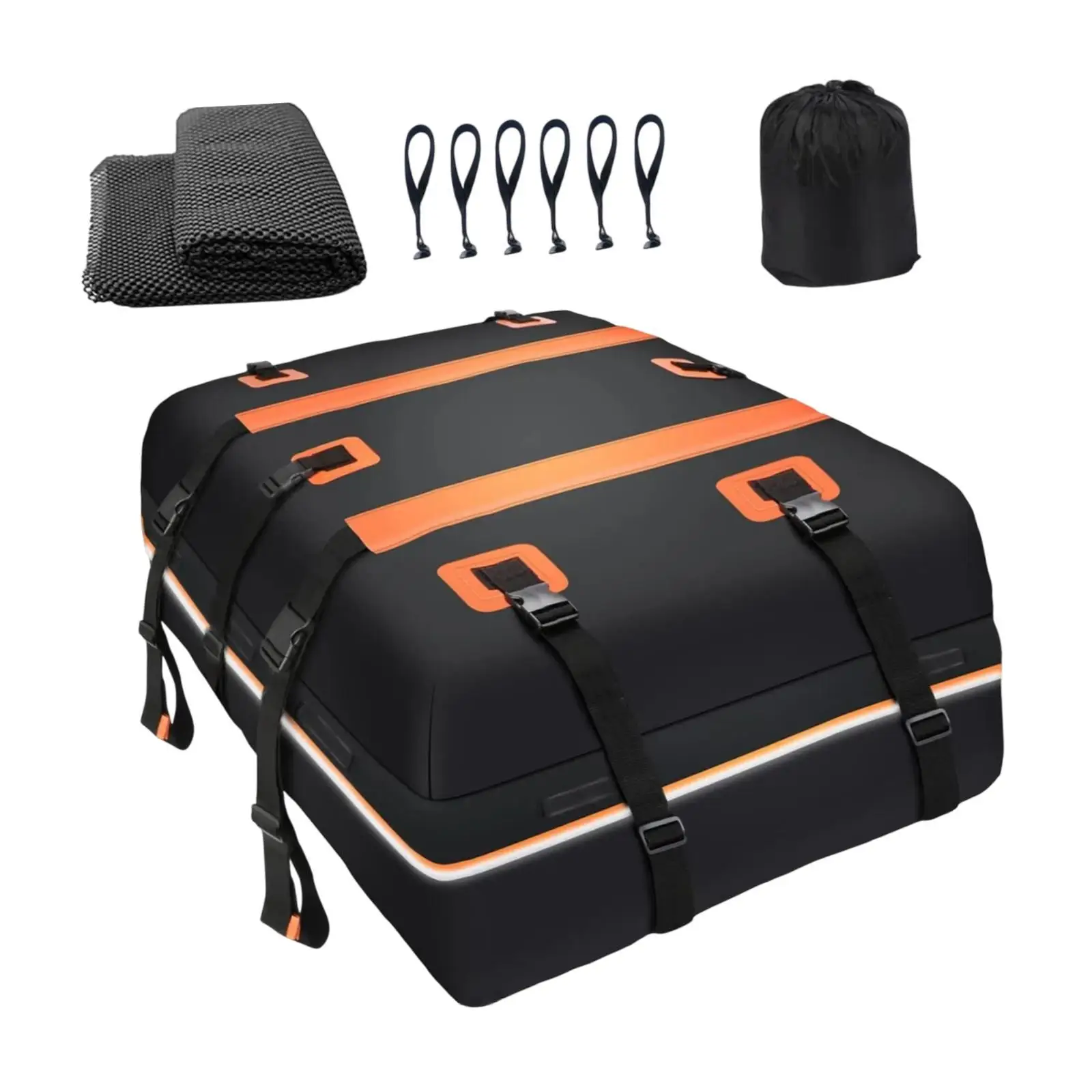 Car Roof Bag Rooftop Cargo Carrier Practical Travel Accessories Heavy Duty for All Cars with and without Rack 20 Cubic Feet - Image 2