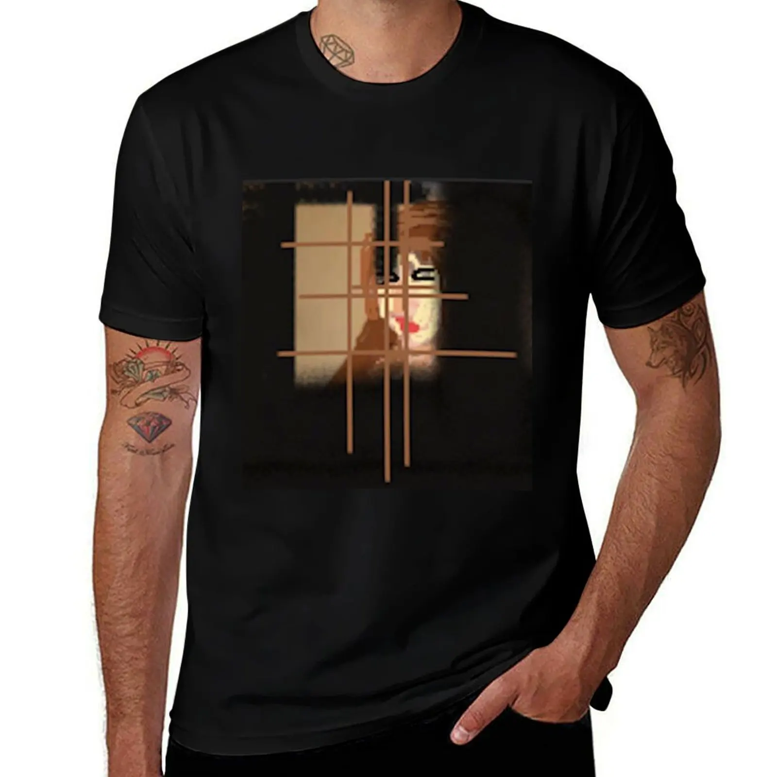 

Woman in the window T-Shirt designer shirts plus size tops cotton man t-shirts luxury t-shirt black t shirts for men