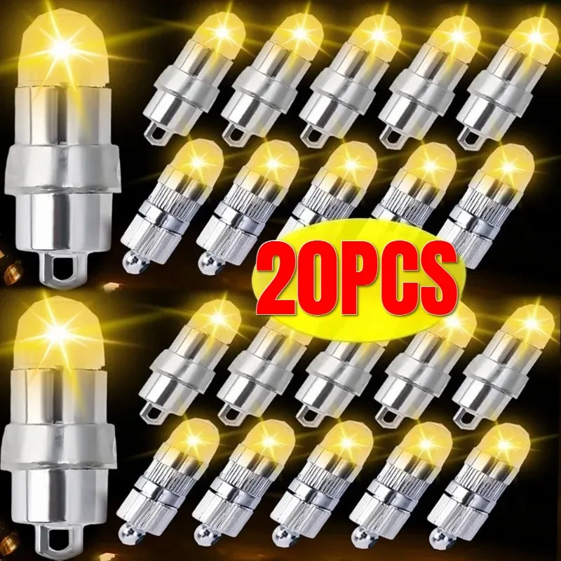 1-20pcs Mini LED Light Bulb Battery Operated LED Lights Waterproof Warm White Lamp for Balloons Lantern Innner Lights Home Tool