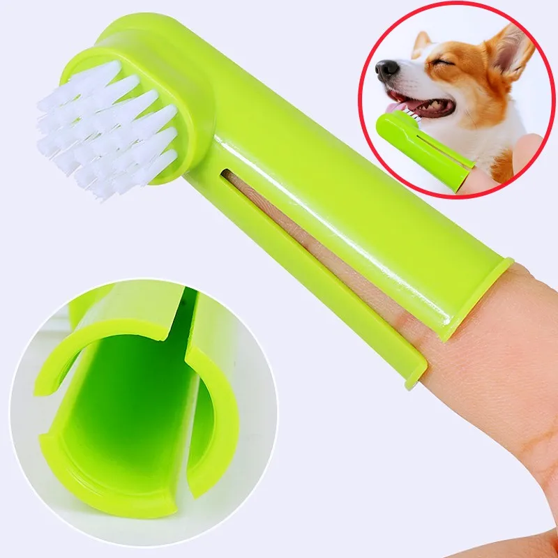 

Dog Toothbrush Set Pet Toothbrush 3PCS Dog Teeth Cleaning Finger Dogs Toothbrushes Suit Oral Care Cat Tooth Brush Pet Supplies