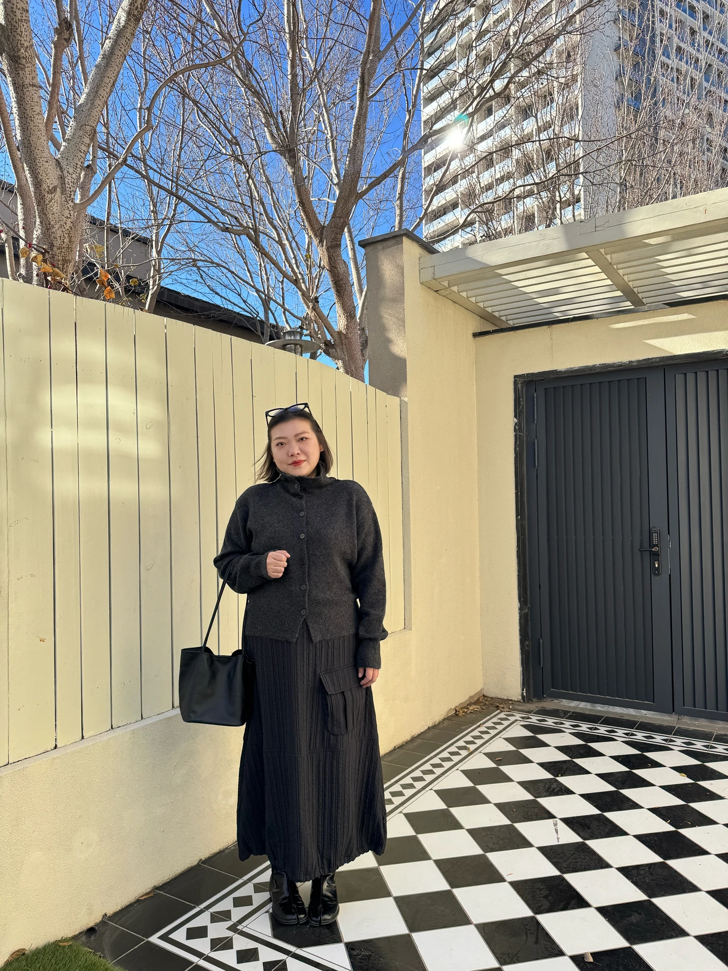 

Женский свитер больших размеров Rose Sister для осени и зимы, с высоким воротником, на одной пуговице, повседневный, с длинными рукавами