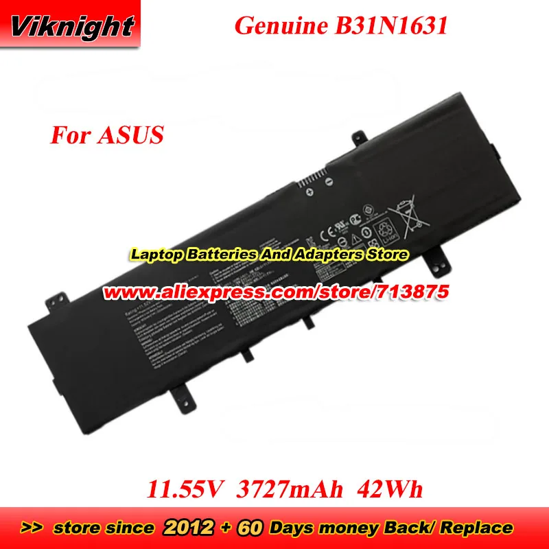 

Genuine B31N1631 Battery for ASUS VivoBook 15 X505ZA X505BA X505BP S505ZA S505BA F505BA F505BP X705MA A505ZA A505BP S410UN K505B