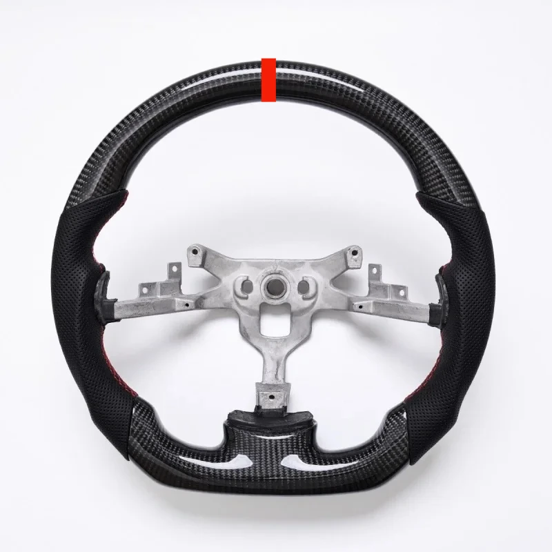 Real Carbon Fiber Steering Wheel Compatible with Chevrolet Corvette C6 2005-2013, Sport Modified Steering Wheel