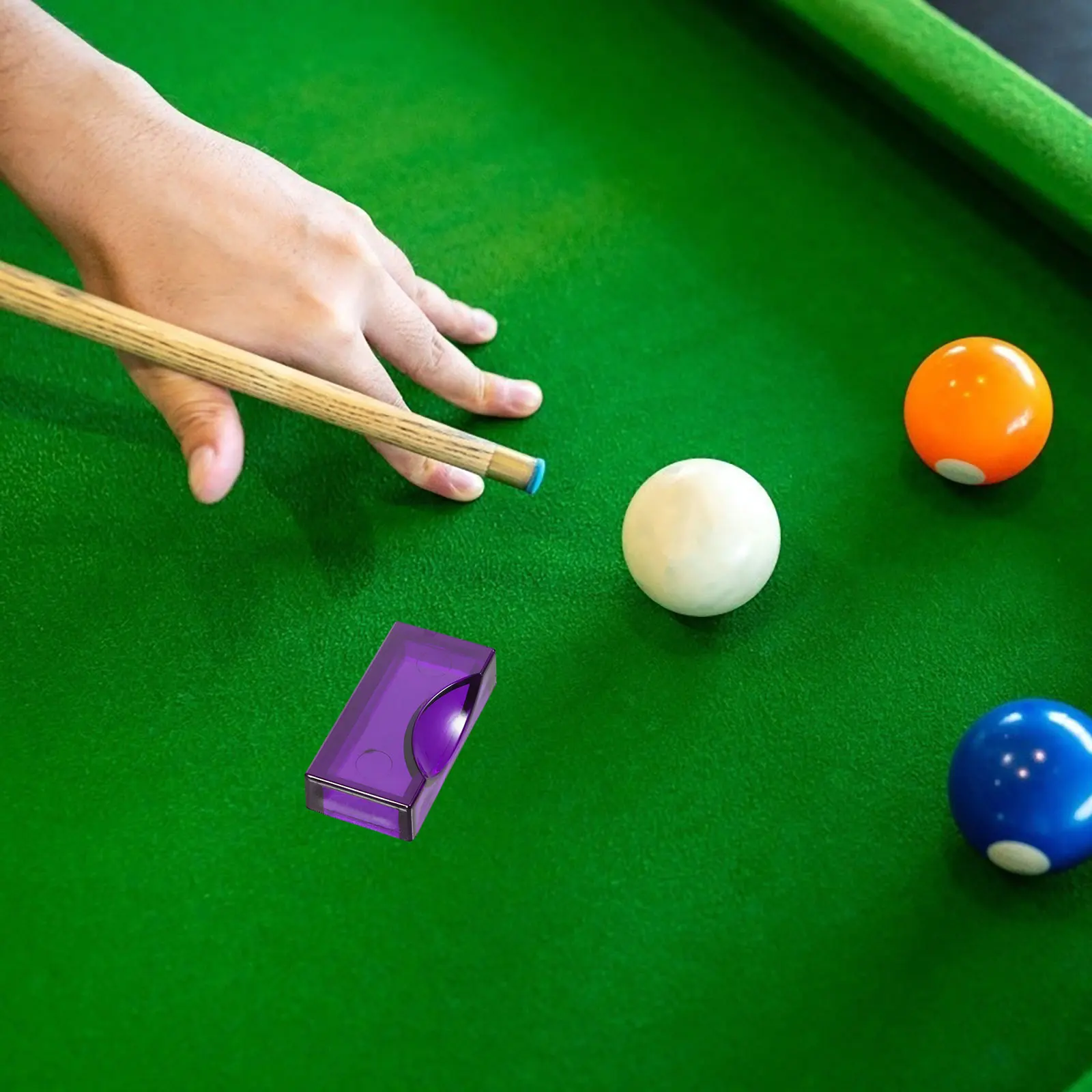 

Billiard Ball Locator Marker Compact Design Suitable All Table Sizes Daily Use Accessories Holder Purple Color