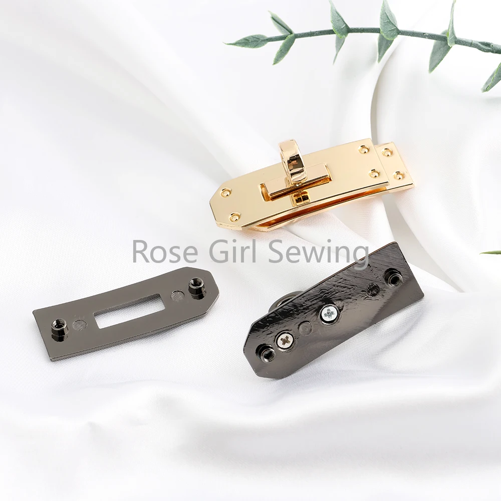 

5/10 комплектов металлических замков-пряжек 47x16 мм для женских сумок, поворотные застежки, пряжки для кошельков, ремней, аксессуары для рукоделия, DIY-замки-твист