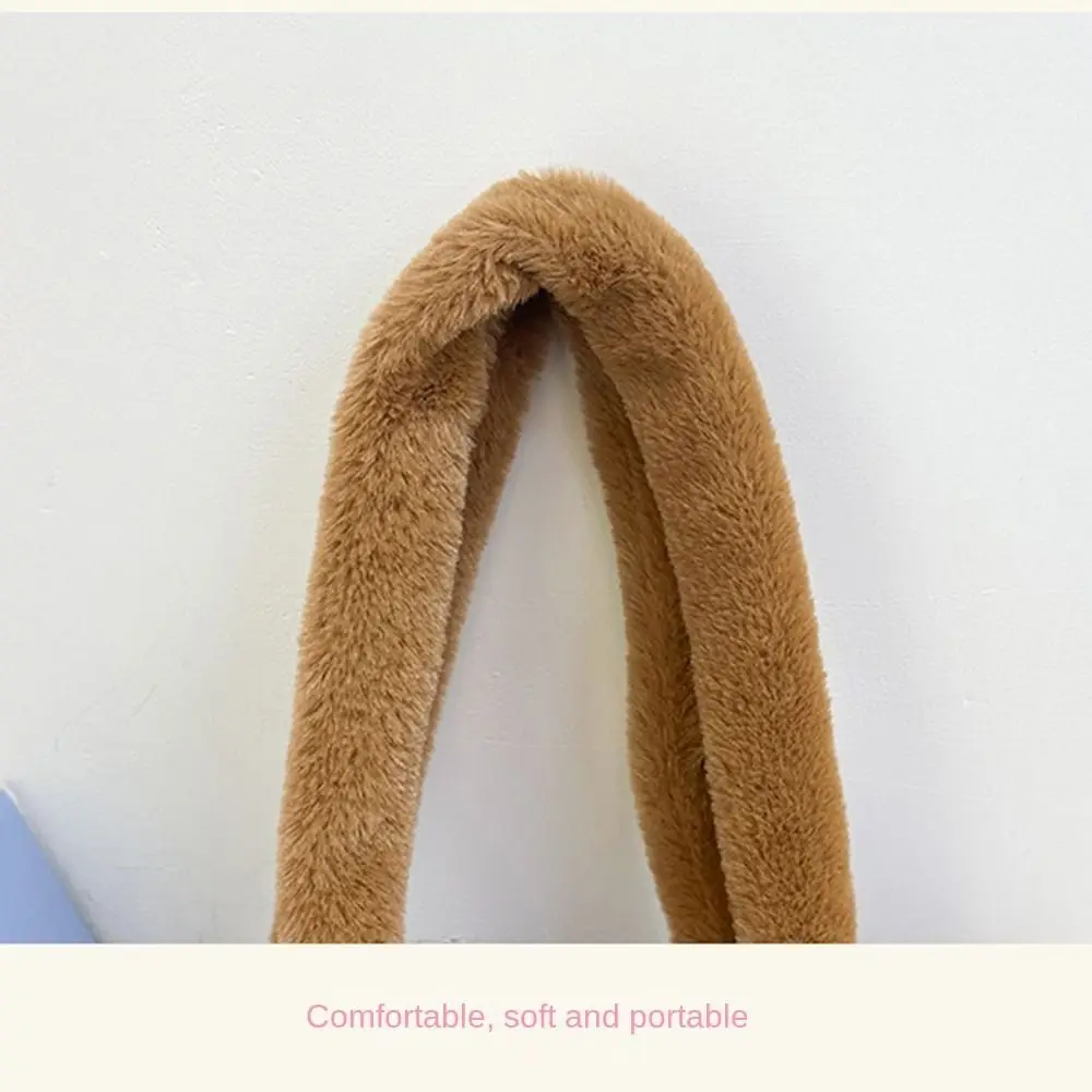 

Модная сумка с изображением капибары, большая вместительная пушистая сумка на плечо с магнитной пряжкой, мягкая сумка-тоут в корейском стиле, дорожная сумка