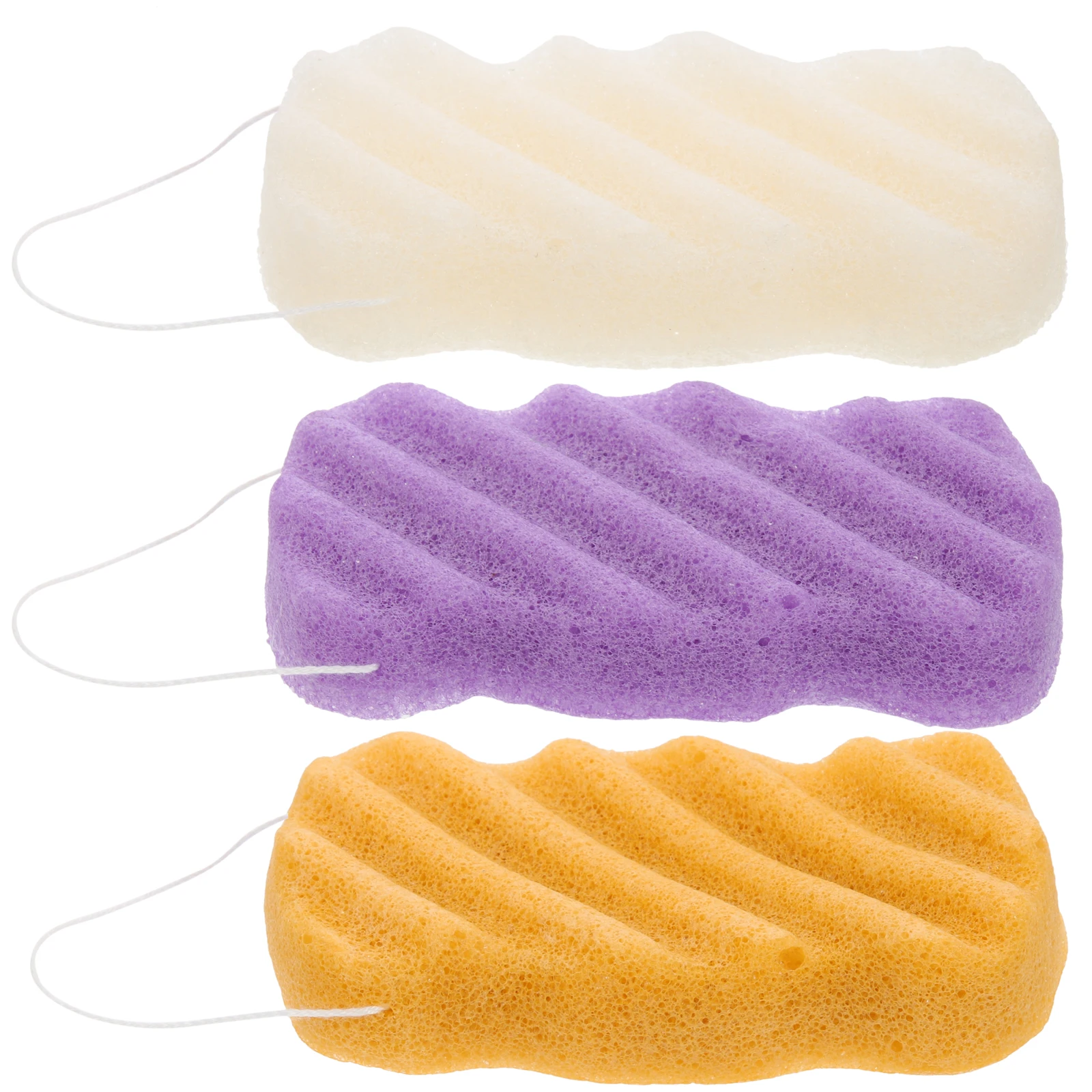 

3 Pcs Sponge for Face Washing Soft Cleansing Exfoliating Tool Baby Bath Sponges Portable Facial Spa Cleanse Pore Dirt