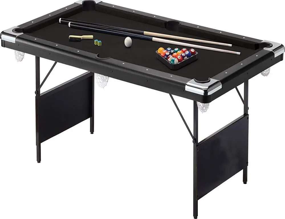 6 Foot Portable Fun Games Billiard Table Foldable Legs Pool Table for Kids Adults