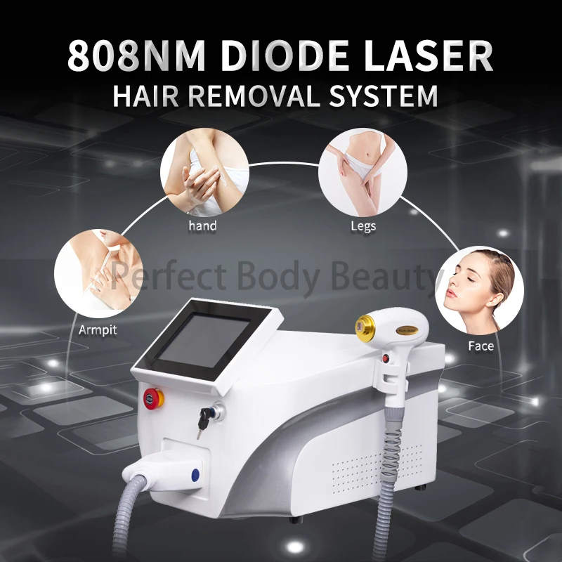 

Newest Portable 808nm Diode laser machine for hair removal & skin rejuvenation/chassis 808nm hair removal machine 3 wavelength