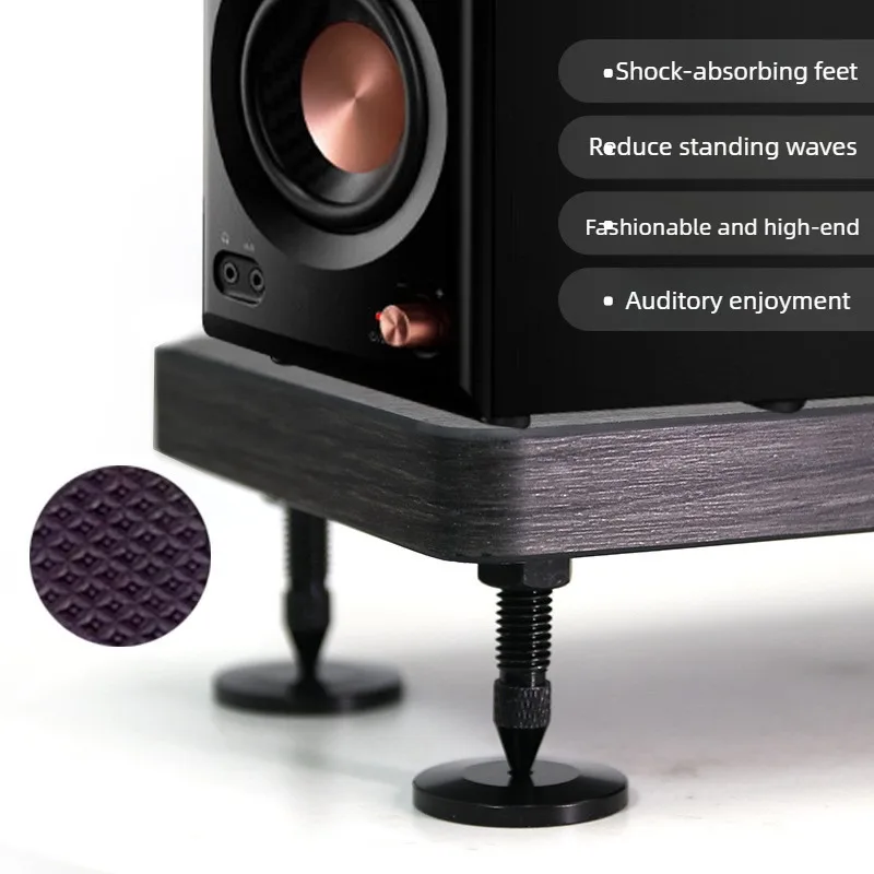 Metal Speaker Isolation Stand Subwoofer Shock-absorbing Tray Audio Vibration Damper Desktop HiFi Support Bracket for Home