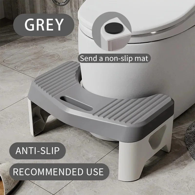 Anti-Slip Thickened Toilet Squat Stool, Comfort Foot Stool for Adults Kids Pregnant Women Bathroom Use image 4