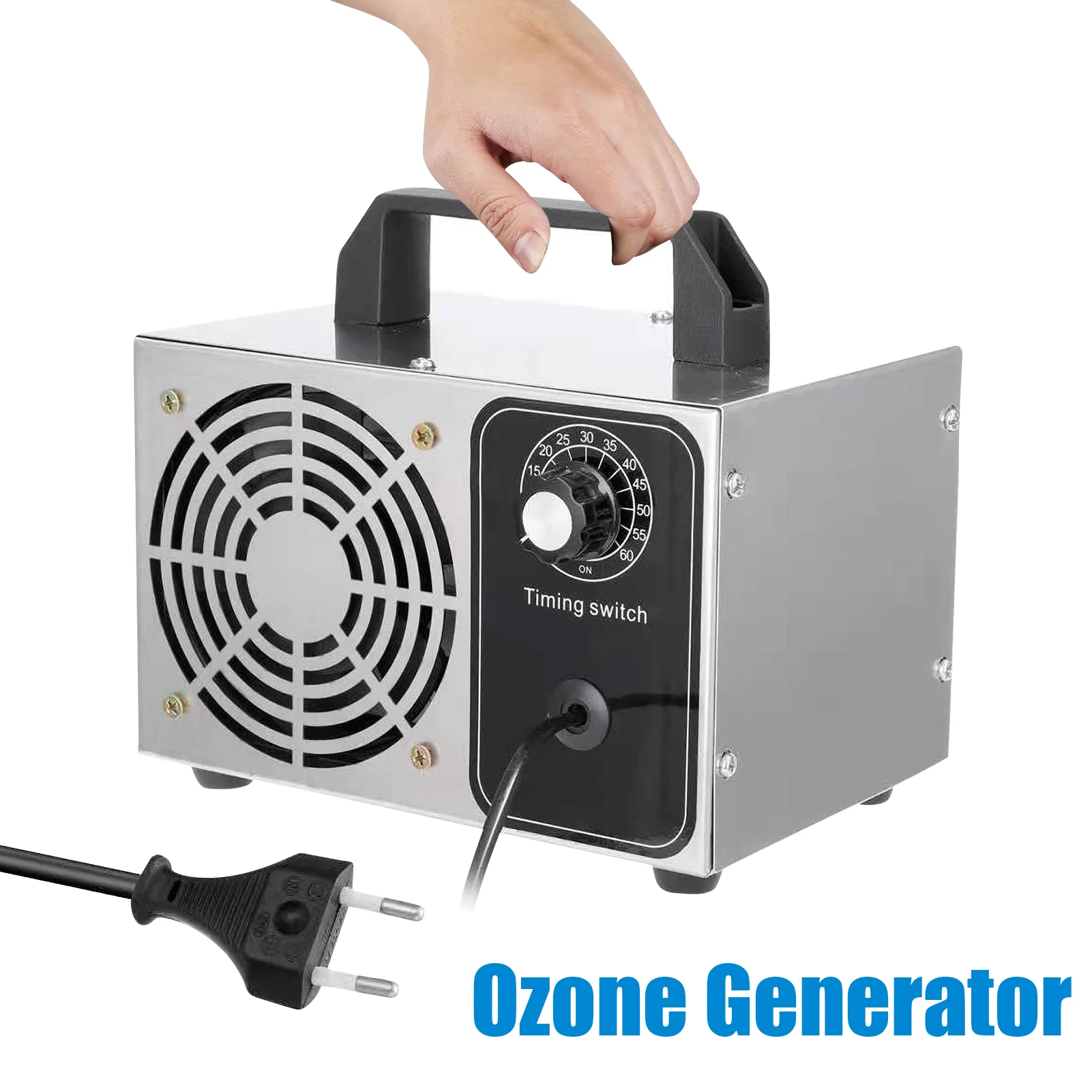 Purificador de Aire para el Hogar, Generador de O3 de 32g/h, Desodorizador de Aire para el Hogar, Cocina, Auto, Ionizador