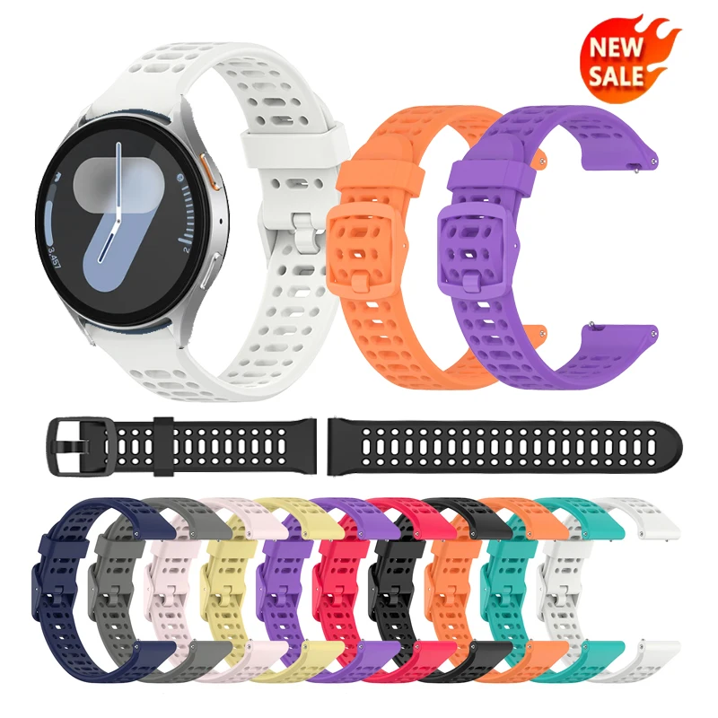 20mm Outdoor Sports Strap Band Accessories for Samsung Galaxy Watch 7 / FE / 6 / 5 / 4 40mm 44mm / Watch6 Classic / Watch5 Pro