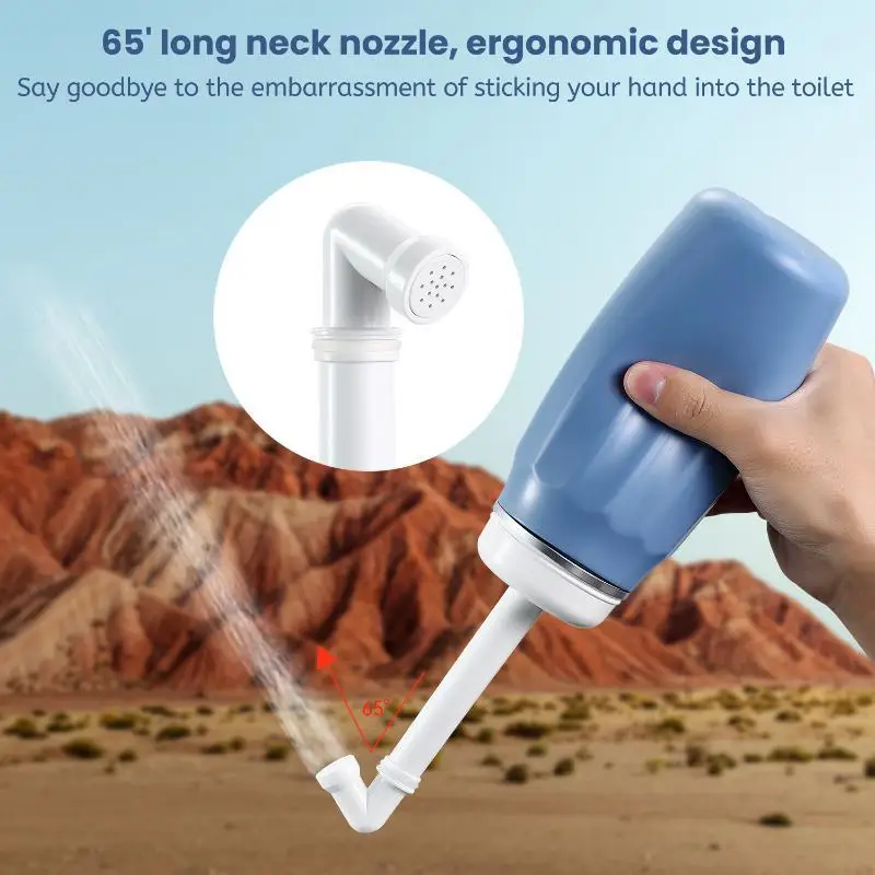 Portable Peri Bottle Eco Friendly 65 Degree Angled Long Nozzle Perfect for Postpartum Use Travel Outdoor Cleansing