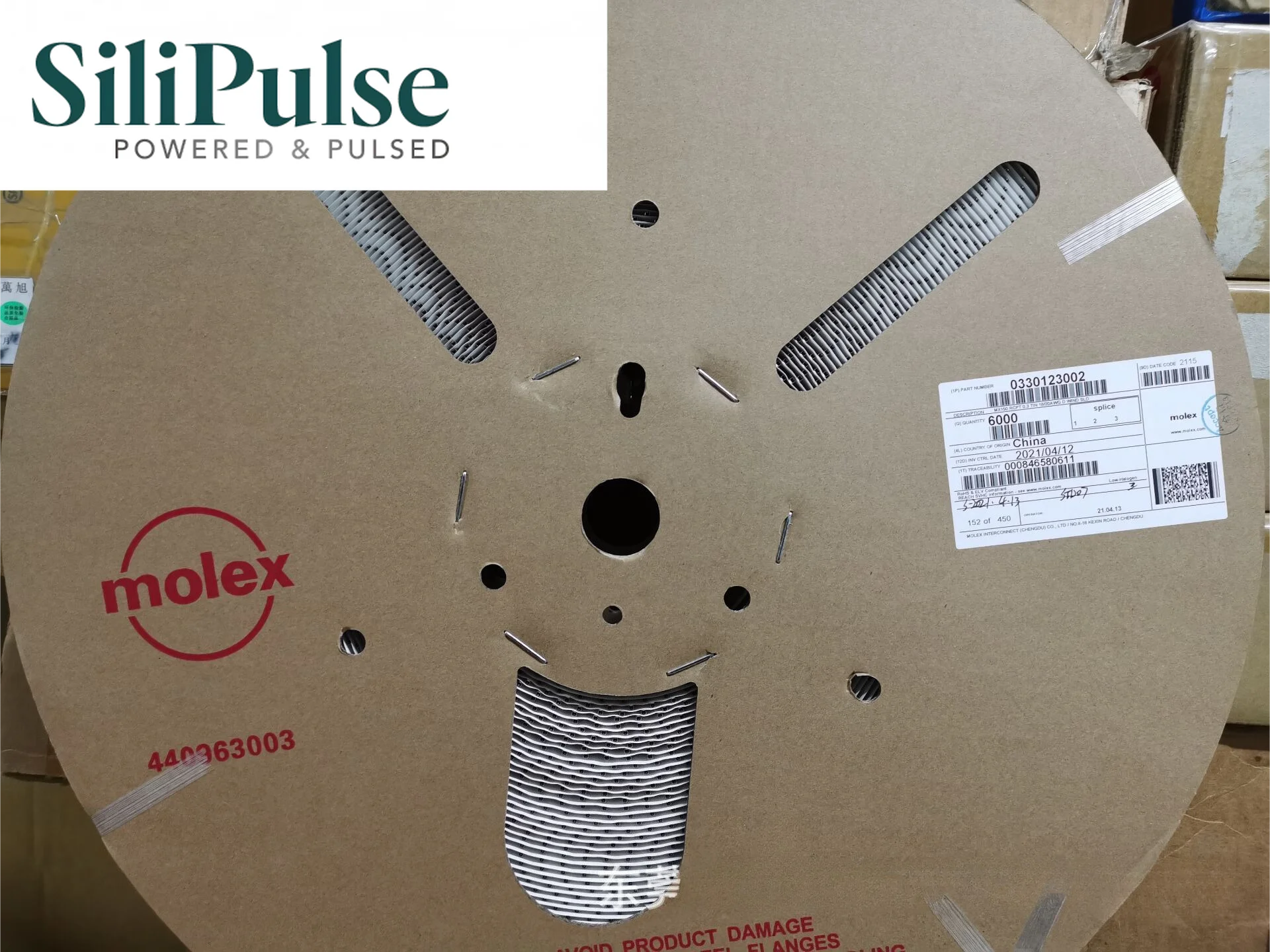 (50-200pcs) 0330123002 MOLEX MX150 Female Terminal Mat-Sealed Connectors Tin Plating 18 20 AWG Left Reel Payoff 330123002