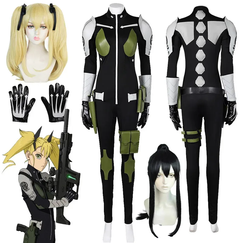 Shinomiya Kikoru Ashiro Mina guantes de fantasía funda TEC trajes de defensa Anime Kaiju Cosplay 8 disfraz mujer mb.3