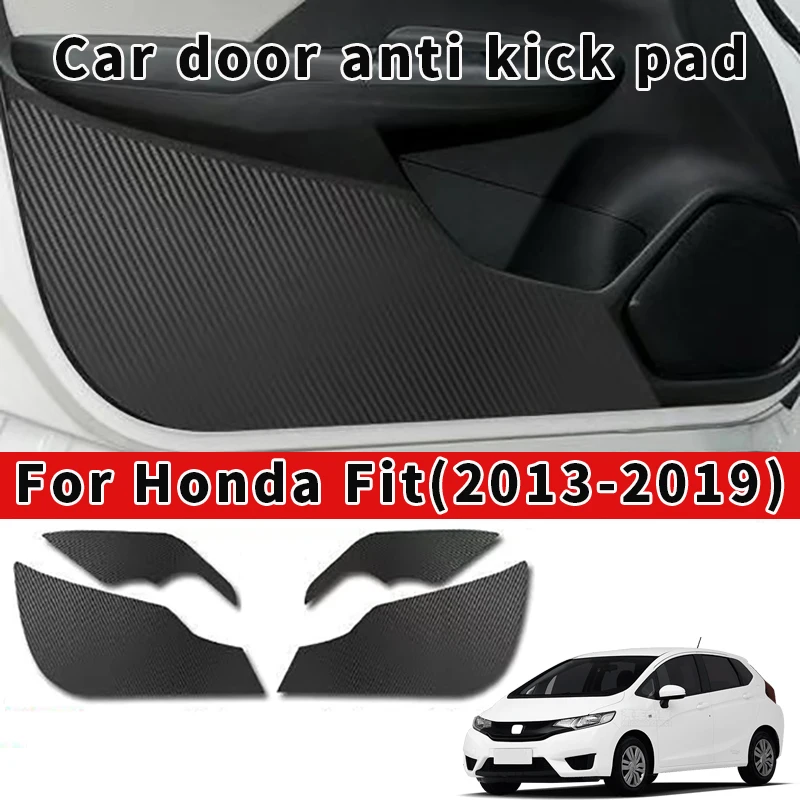 

For Honda Fit 2018 2024 Car door anti kick pad, door panel protective pad, anti stepping and anti dirt pad Interior Accessories