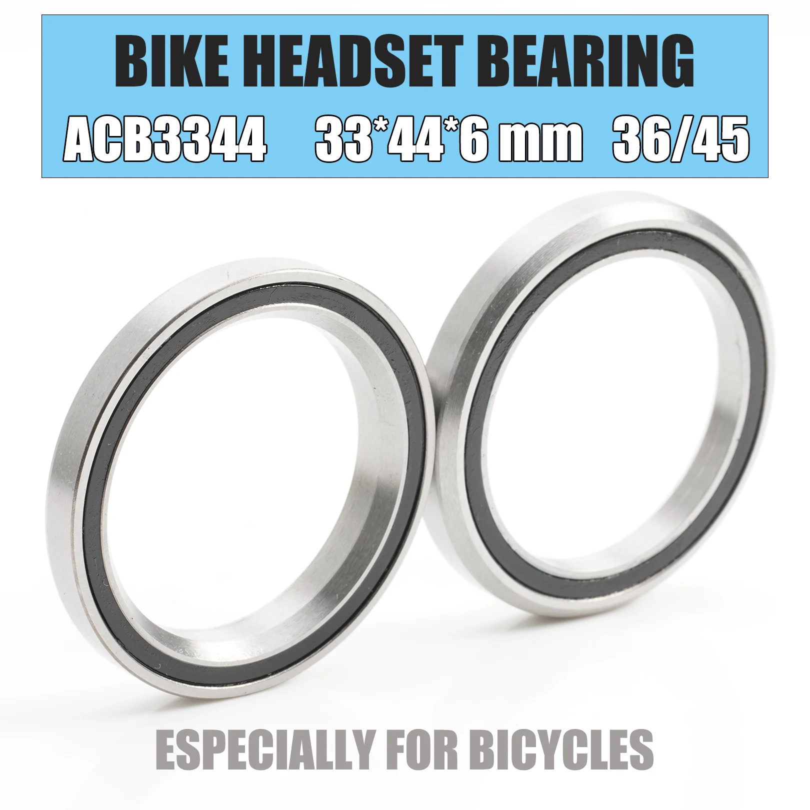 Łożyska do mostka rowerowego ACB3344 33*44*6mm 36/45 2 sztuk ACB Road MTB łożysko rowerowe kątowe ACB3344H6