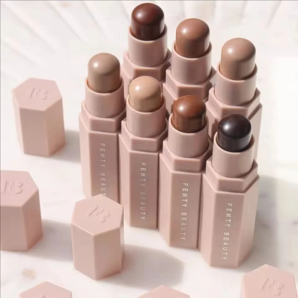 Natal venda quente fenty beleza varinha de contorno facial que apresenta contores faciais e hidrata duradoura batom conjunto de maquiagem