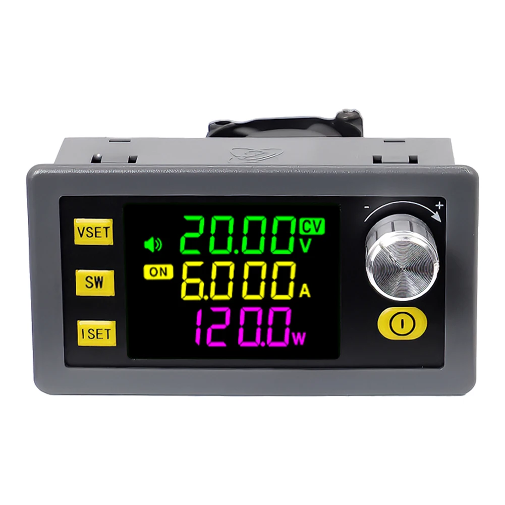 

XY-SK120 Digital Direct Current Voltage Regulator Powersupply Module Full Viewing Angle VA Color LCD Display Firmware Upgrading